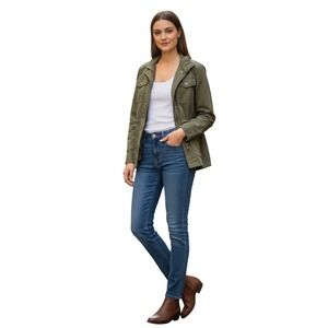 Current/Elliott The Legging Skinny Jeans Size 26 Low Rise Mid Wash Stretch Denim